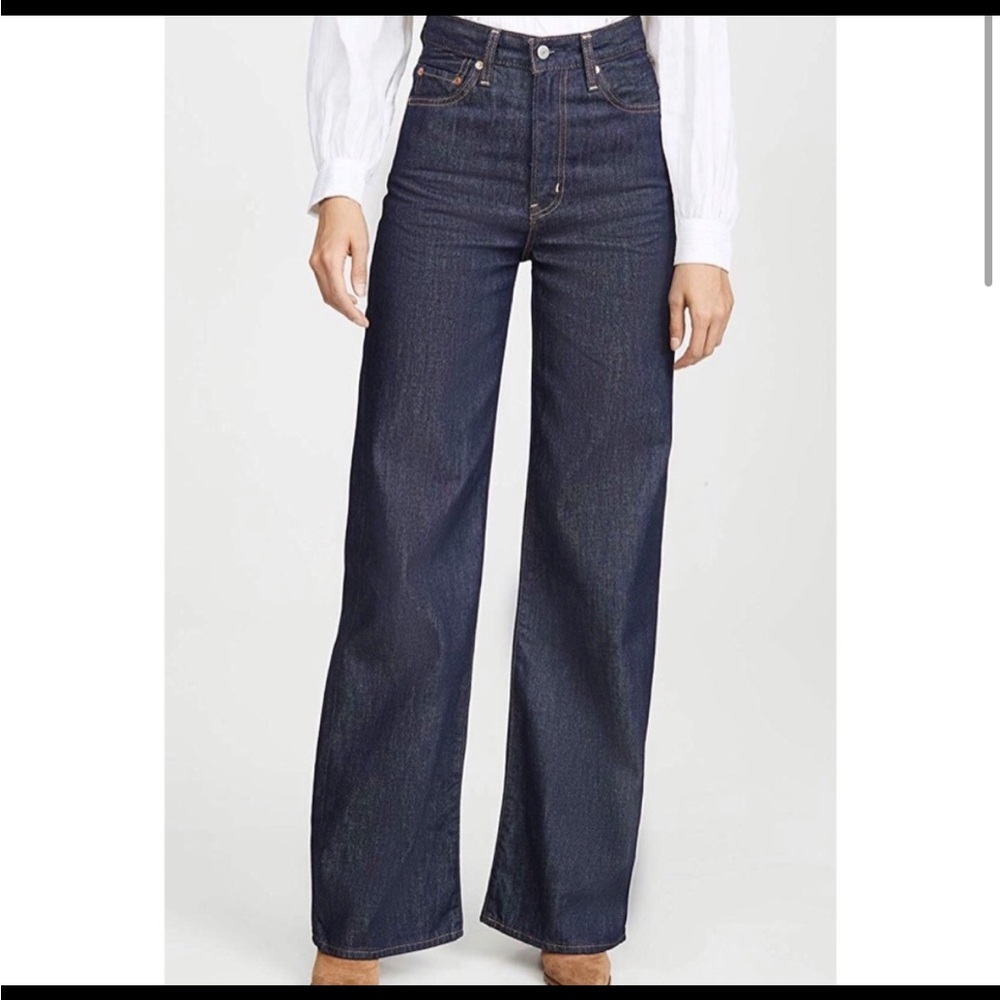 Classic Blue Wide-Leg Women's Jeans